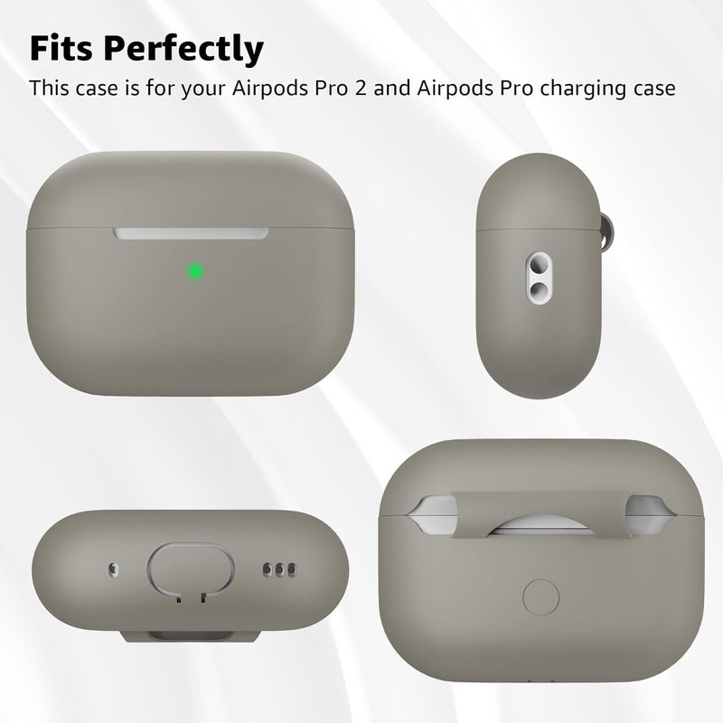 Tandoler Compatible with Airpods Pro 2 Case, Soft Silicone Skin Cover Protective Cases with Cleaner kit and Lanyard Compatible for AirPod Pro 2nd Generation, Front LED Visible - Egg Lime - Image 5